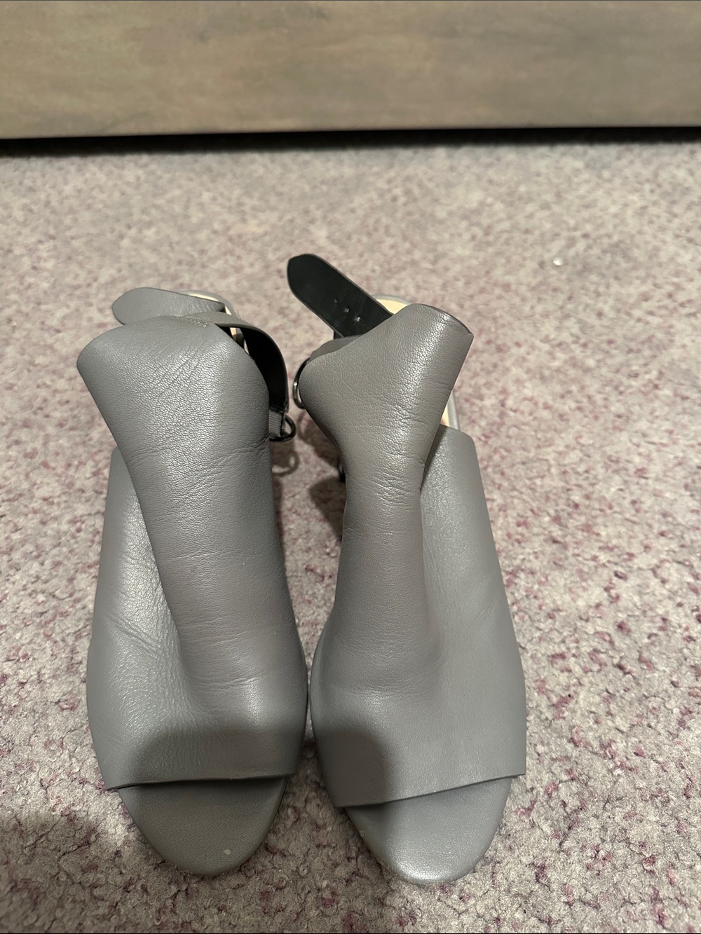 Banana republic Gray Open-Toe Slingback Women’s Sandals